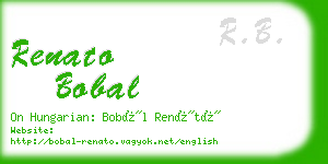 renato bobal business card